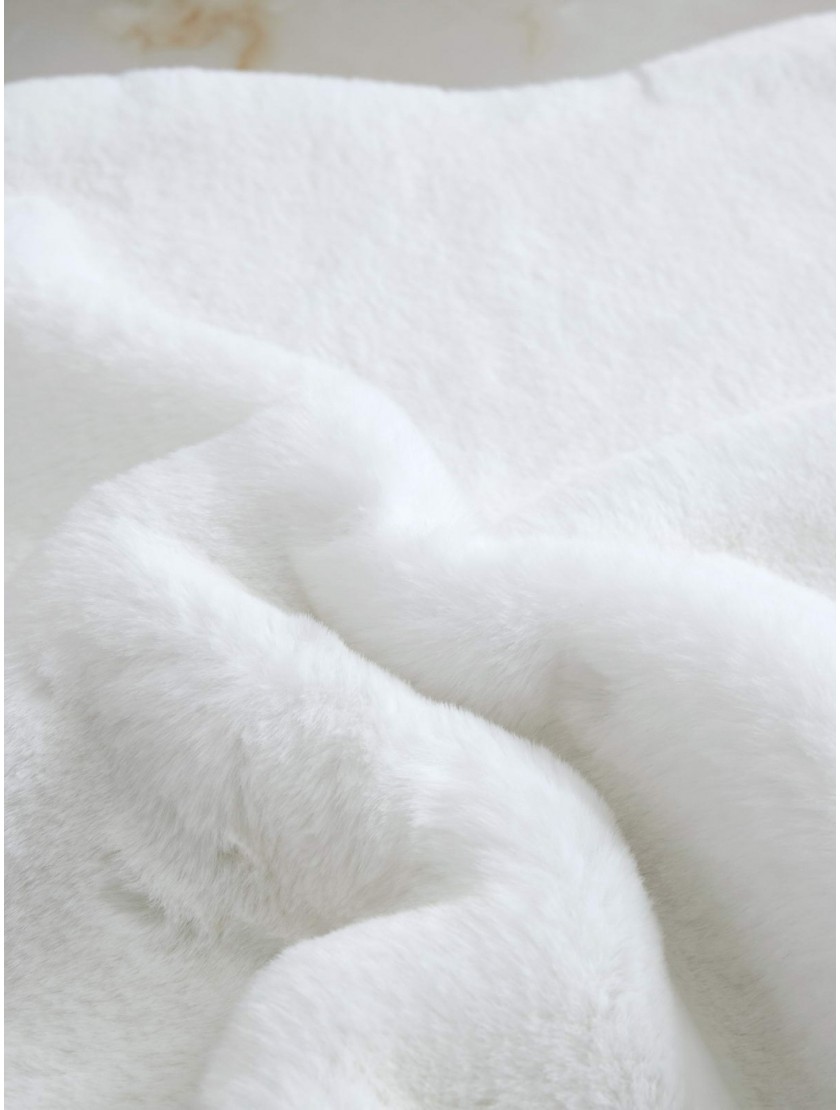 Коврик Плюшевый (белый) 60х90